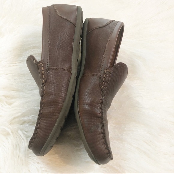 Alfani Brown Leather Loafers Slip Ons main image 4